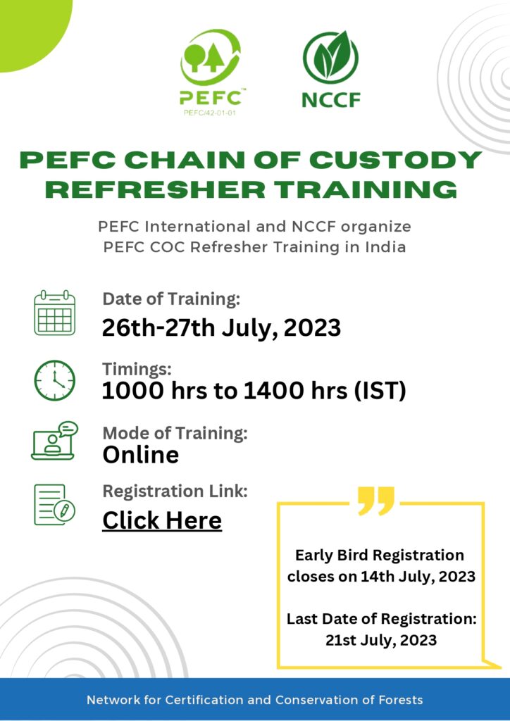 PEFC Chain of Custody Refresher Training 2023